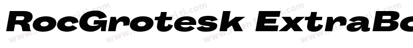 RocGrotesk ExtraBo字体转换